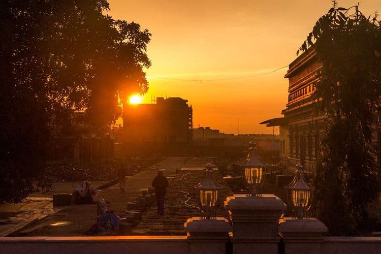 Sunset over Vrindavan by cat_collector